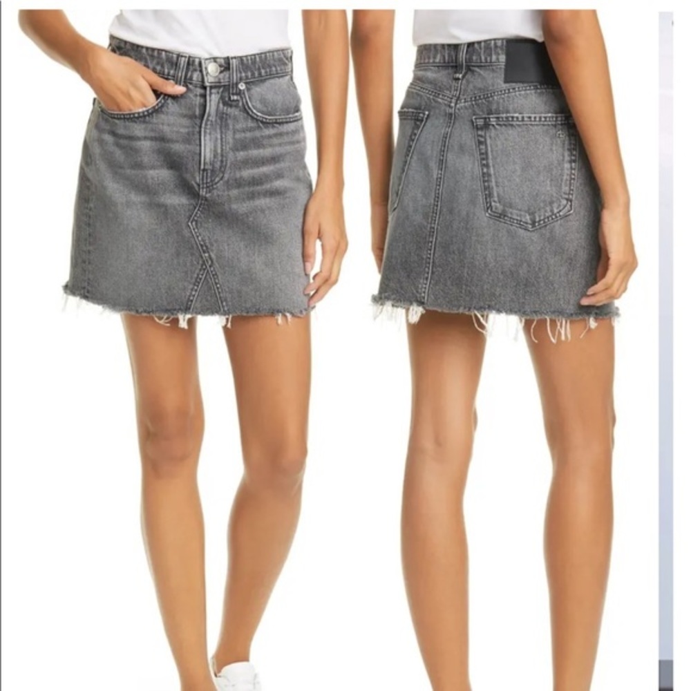 Rag&Bone: Itty Bitty Cutoff Denim Mini Skirt